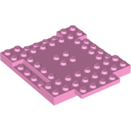 Lego kostka (kostička) 8x8x2/3 členitá, světle růžová (6181829)